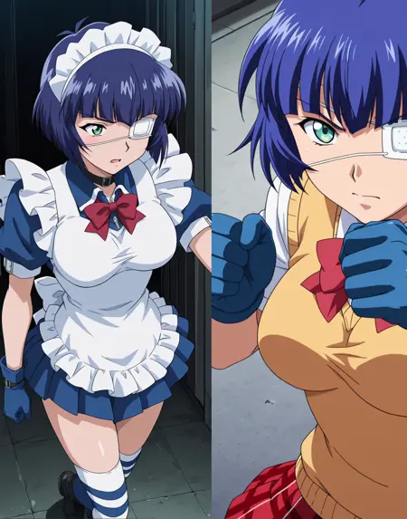 Shimei Ryomou - ikkitousen (Two outfits)