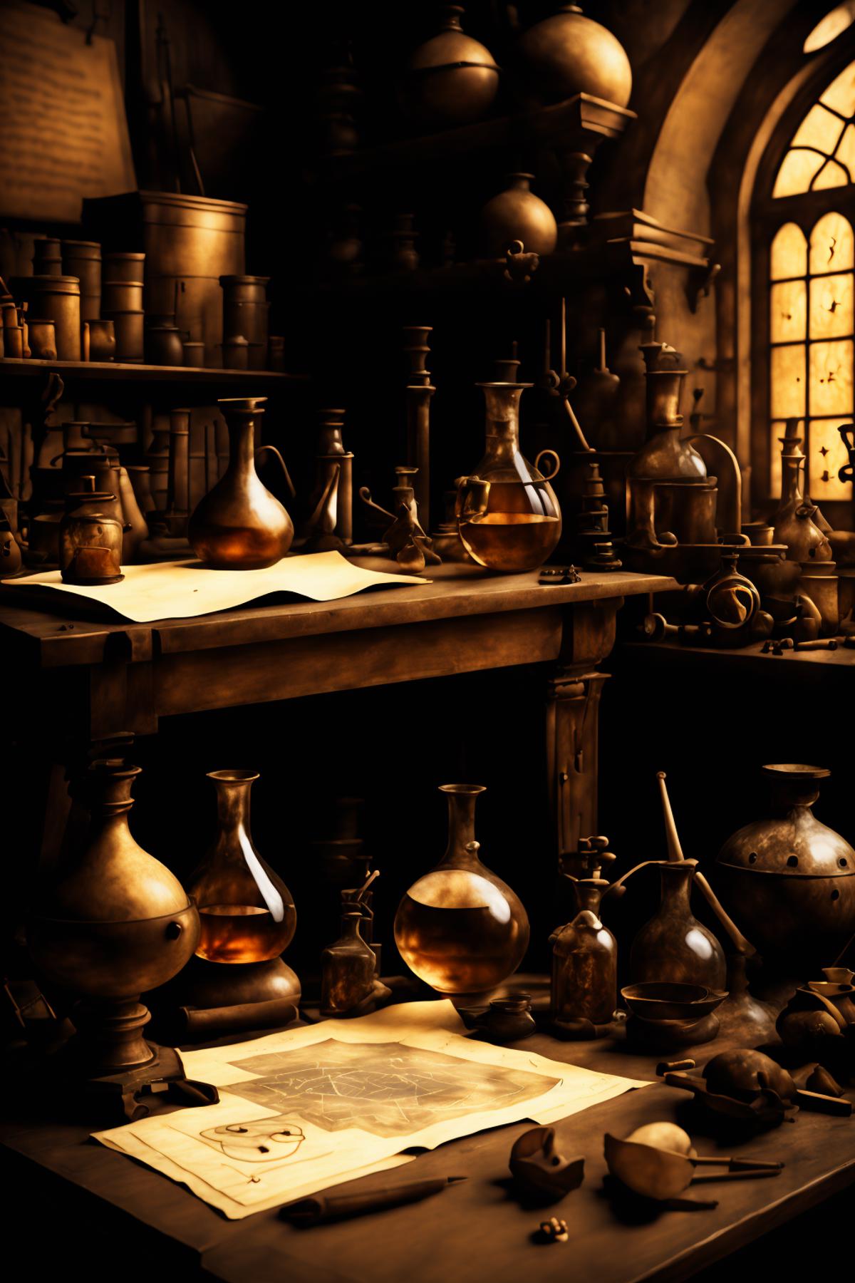 Renaissance Alchemist's Studio image by Ciro_Negrogni