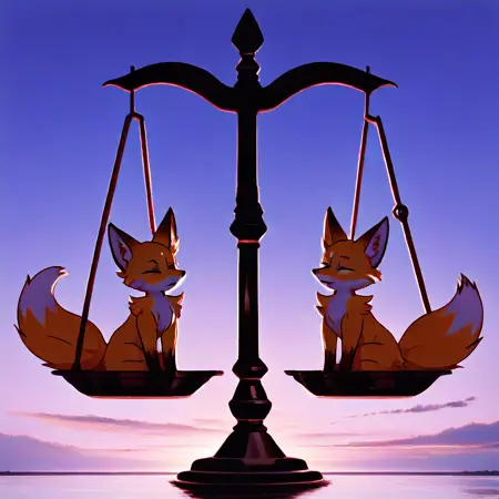 Balance Scales (and sitting on them) Illustrious