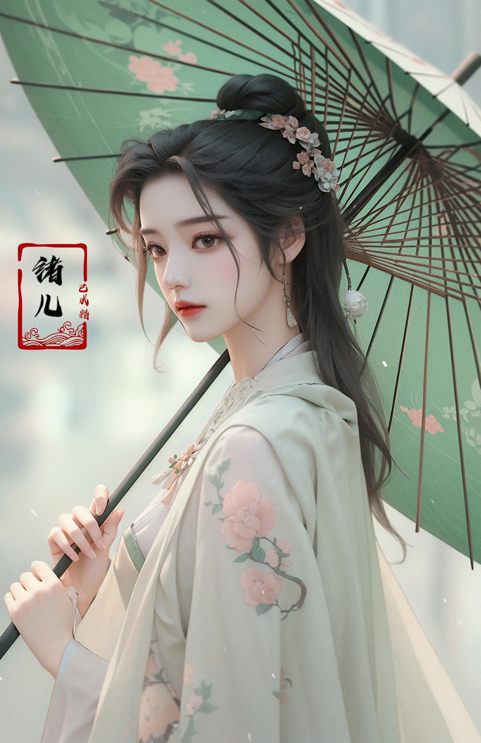 绪儿-伞中仙Fairy Under Umbrella image by XRYCJ