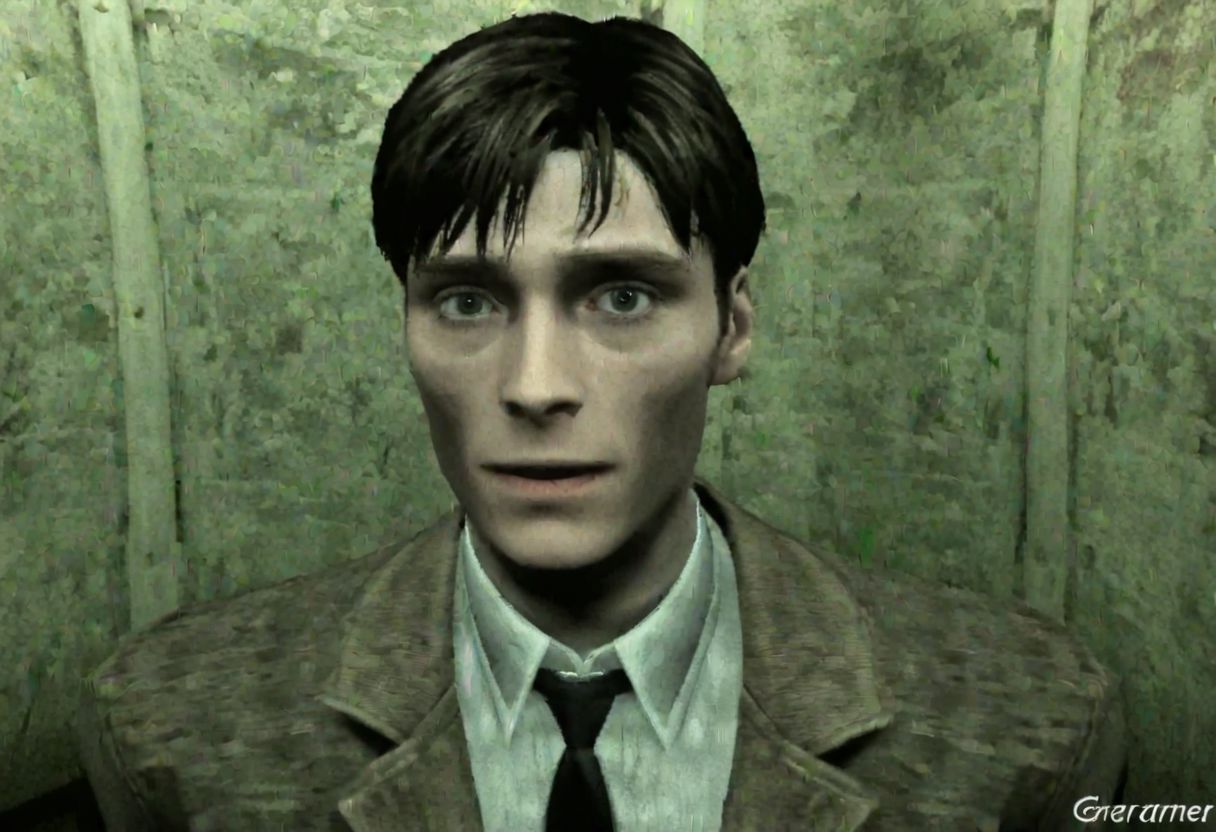 cillian murphy in silent hill horror video game character playstation graphics 3d model low quality ps2 ps1 game playstation 1 graphics