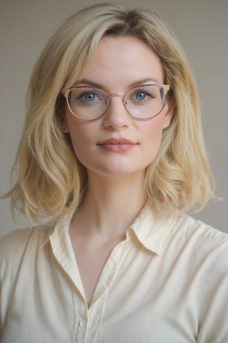 st woman glasses blonde