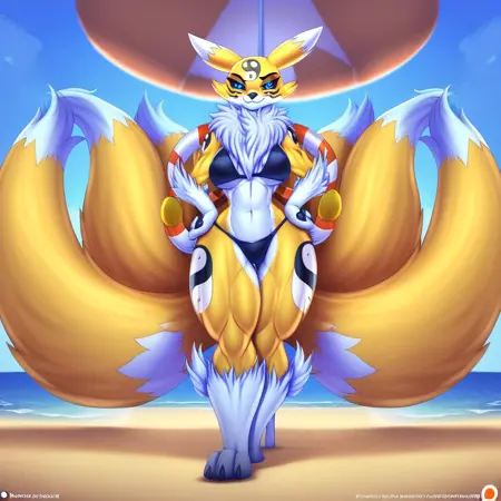 Anthro Kyubimon (PonyXL)