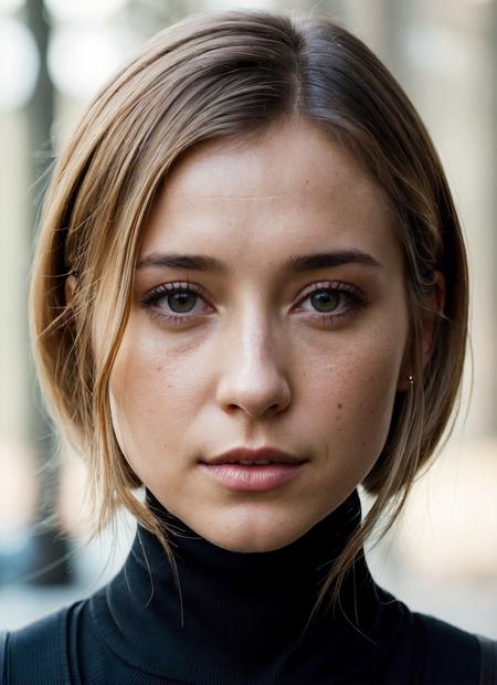 A stunning intricate full color portrait of (sks woman:1), wearing a black turtleneck, epic character composition, by ilya kuvshinov, alessio albi, nina masic, sharp focus, natural lighting, subsurface scattering, f2, 35mm, film grain, <lora:lora_allisonmack_v1_from_v1_160:1>