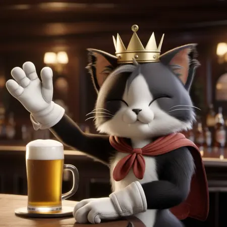 Cait Sith - Final Fantasy VII - SDXL