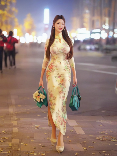 Printed cheongsam - PONY&XL V1 v1.0