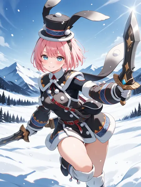 Monster Hunter (XX) - Snowbaron Lagombi Armor (大雪主装備) illusXL