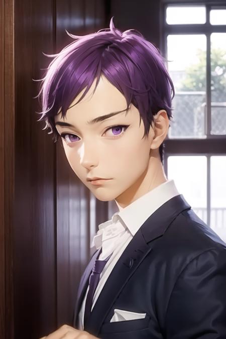 tooru_ishikawa purple hair purple eyes