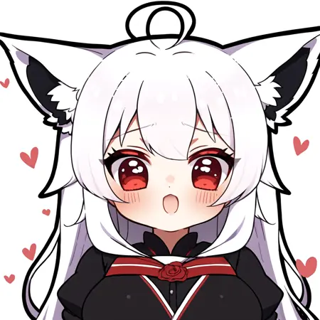 Chibi_kawai(2head to body ratio)-style (可愛風格大頭貼二頭身角色)