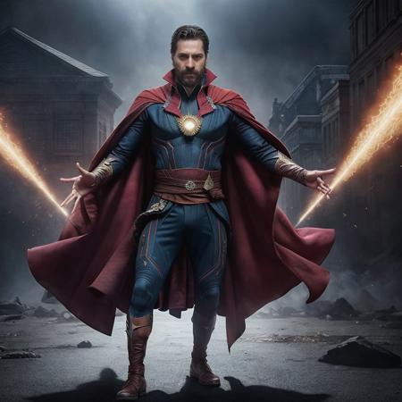 John Krasinski, body, full body, face focus, doctor strange dress, marvel movies, realistic