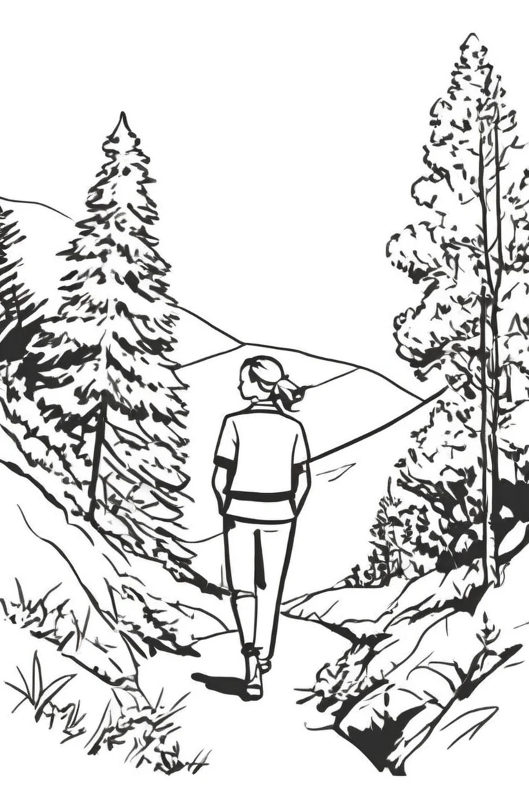 flvcil05_style__lora_style_05_line_art_l2-x_flvcil05_style_1_,_woman__standing,___politician,_tiny,__Forest_hiking_trail_and_nat_20240531_162059_m.e6bb9ea85b_se.21_st.20_c.7_768x1152.webp