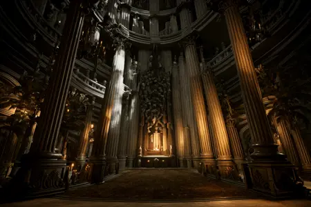 暗黑风格概念艺术场景(Dark style concept art scene)