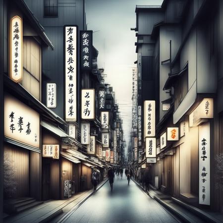 photo street, realistic rendition of Urban Japan (UrbanJapan style:1) <lora:djzUrbanJapan:0.8)