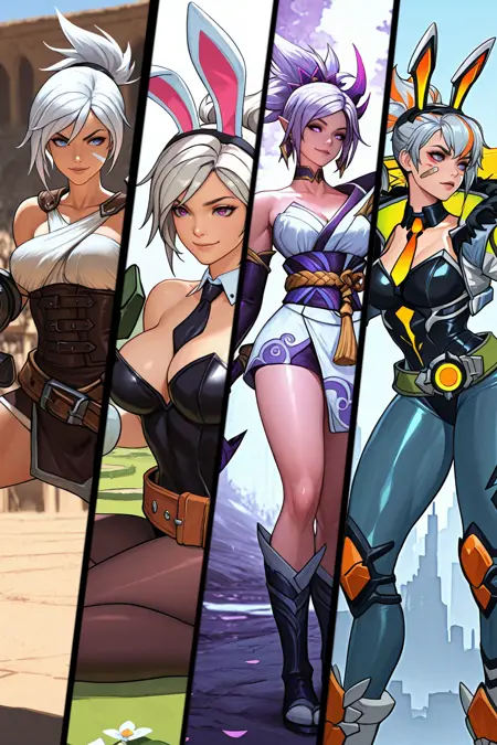 Riven from League of Legends 4 Skins | Illustrious / NoobAI