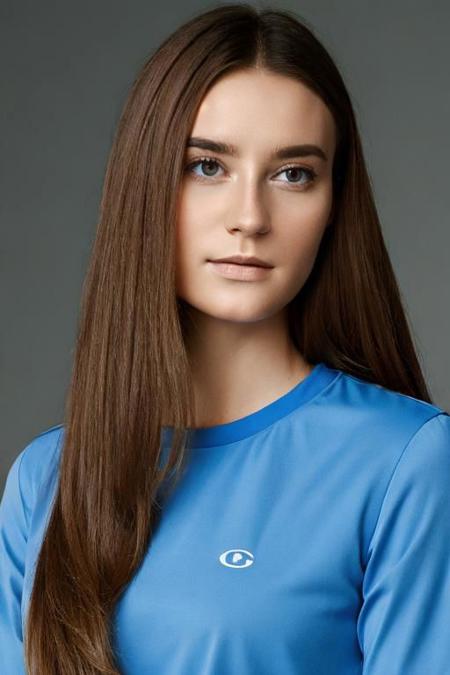 woman with long hair and a blue shirt,
 <lora:DBXL-Lora_DoppioPortrait.SM_v2:1>