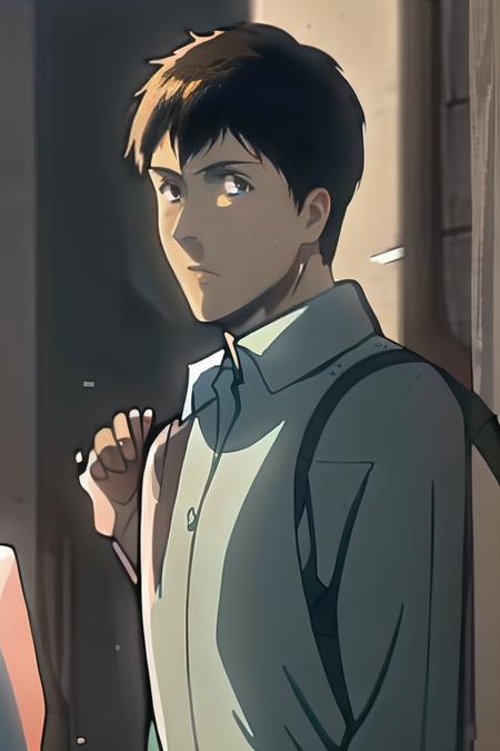 masterpiece,((bestquality)),8k,high detailed,ultra-detailed,artbook,comic,depth of field,front lighting,global illuminations,Morning sunlight,(random_camera_angle:1.4),
1boy,bertolt,<lora:Bertolt_Lora:1.1>,male_focus,handsome face,beautiful hand,soft lights,front lighting,(nude:1.4),portrait,<lora:weight_slider_v2:1>,<lora:muscle_slider_v1:-1>,expressionless,
face_focus,clean background trending,