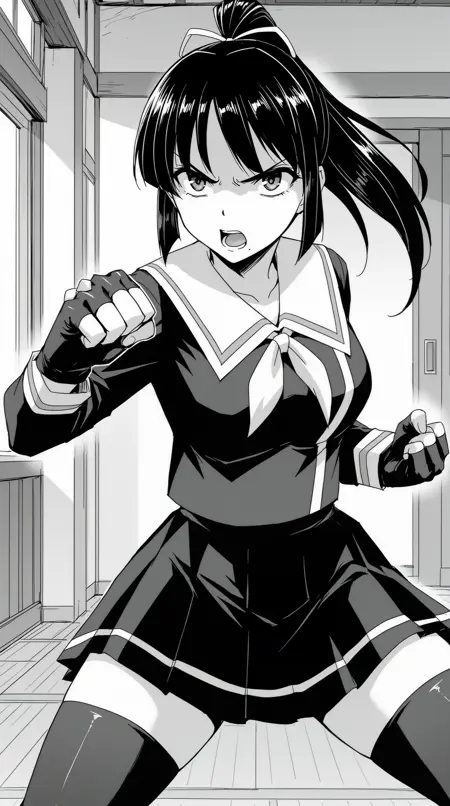 Kamishiro Sakura [Torawareta Bishoujo Sousakan][PONY/IL]