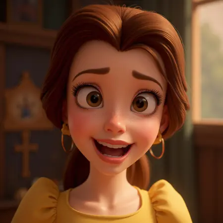 Belle Disney Princess 1991 F1D + XL + Pony + Illu + SD1.5