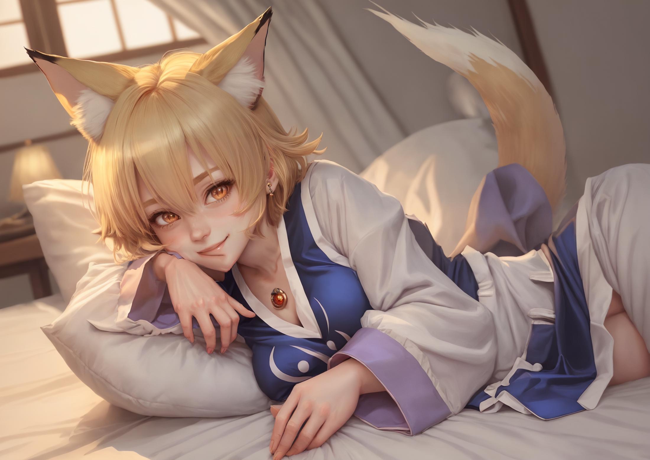 yakumo ran (touhou) 八云蓝 东方project image by lechuckai500