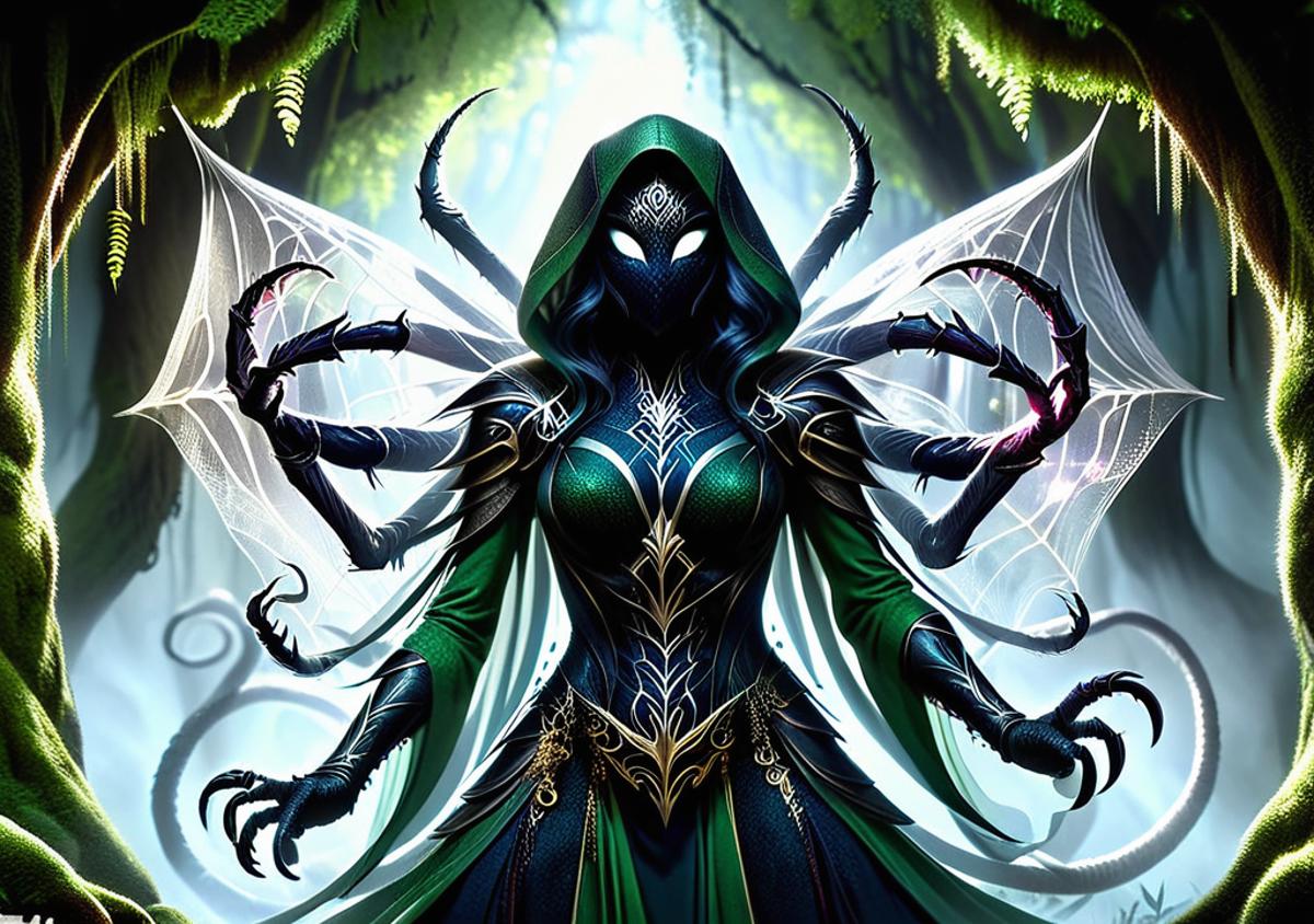 A druid discovers wildshape spider Ability | Civitai