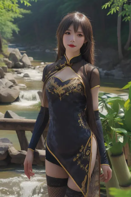 金丝雀旗袍