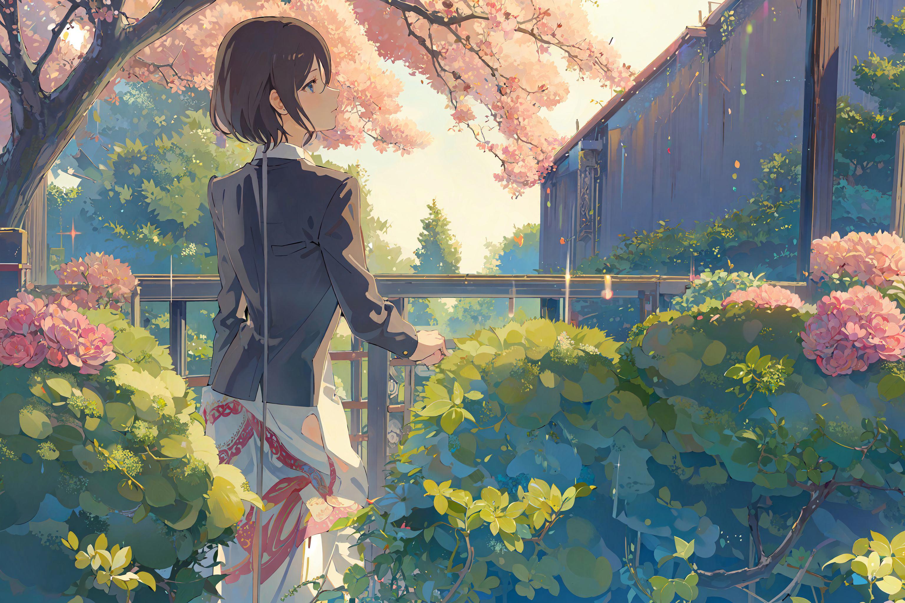 言叶之庭/The Garden of Words/新海诚/Makoto Shinkai/言の葉の庭です Lora image by chosen