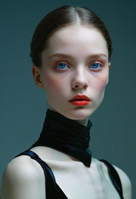 against glass,(Low-Key Portraits by Vicky Roy and Dino Pedriali:1.2), (aesthetic of symbolism with radicalized atmosphere:0.5), (Infrared Photography by Sally Soames and Pauline Kruger Hamilton:1.2), Russian national costume,,boleum \(dgrpluna\), f/4, daring, high dynamic range, (center composition, symmetry composition:0.1), (ebony and muted colors:0.1) <lora:MJ52:0.5> <lora:- SDXL - vanta-black_contrast_V3.0:0.5>blackf/1.4, rule of thirds, iconoclastic opus magnum with unparalleled details, (electricblue and unique colors:0.1), <lora:MJ52:1.0>(masterpiece, best quality:1.4), perfect body parted lips, , detailed skin,model photoshoot,photography by (Muriel Angelus:1.3), modelshoot, pose, , award winning photo macro shot of a beautiful A minimalist and modern design portraits of a beautiful woman, one eye covered in an artistic black band in bold white, blue or yellow colors, set against a stark white background. This graphic representation symbolizes beauty through visual simplicity and minimalistic elements. (Motion Blur Photography by Sarah Charlesworth and Andres Serrano:1.2), award-winning photography, aesthetic, carefully designed details, clear scene, f/22, symmetry and balance, unprecedented, selective color,  Ultra High Resolution, wallpaper, 8K,Rich texture details, hyper detailed, detailed eyes, detailed background, dramatic angle, epic composition, SimplepositiveXLv1 , , solo, model photoshoot,, a stylish girl,