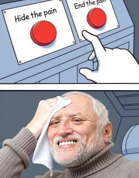 Daily Struggle / Two Buttons Meme