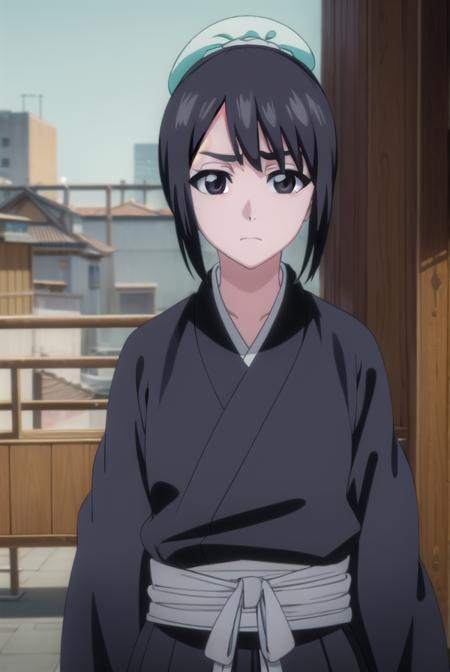 momohinamori, <lyco:momohinamoriv2-lyco-nochekaiser:1>,
momo hinamori, black hair, hair bun, single hair bun, bun cover, short hair, (black eyes:1.5),
BREAK long sleeves, japanese clothes, kimono, haori, black kimono, hakama, black hakama,
BREAK outdoors,
BREAK looking at viewer, (cowboy shot:1.5),
BREAK <lyco:GoodHands-beta2:1>, (masterpiece:1.2), best quality, high resolution, unity 8k wallpaper, (illustration:0.8), (beautiful detailed eyes:1.6), extremely detailed face, perfect lighting, extremely detailed CG, (perfect hands, perfect anatomy),