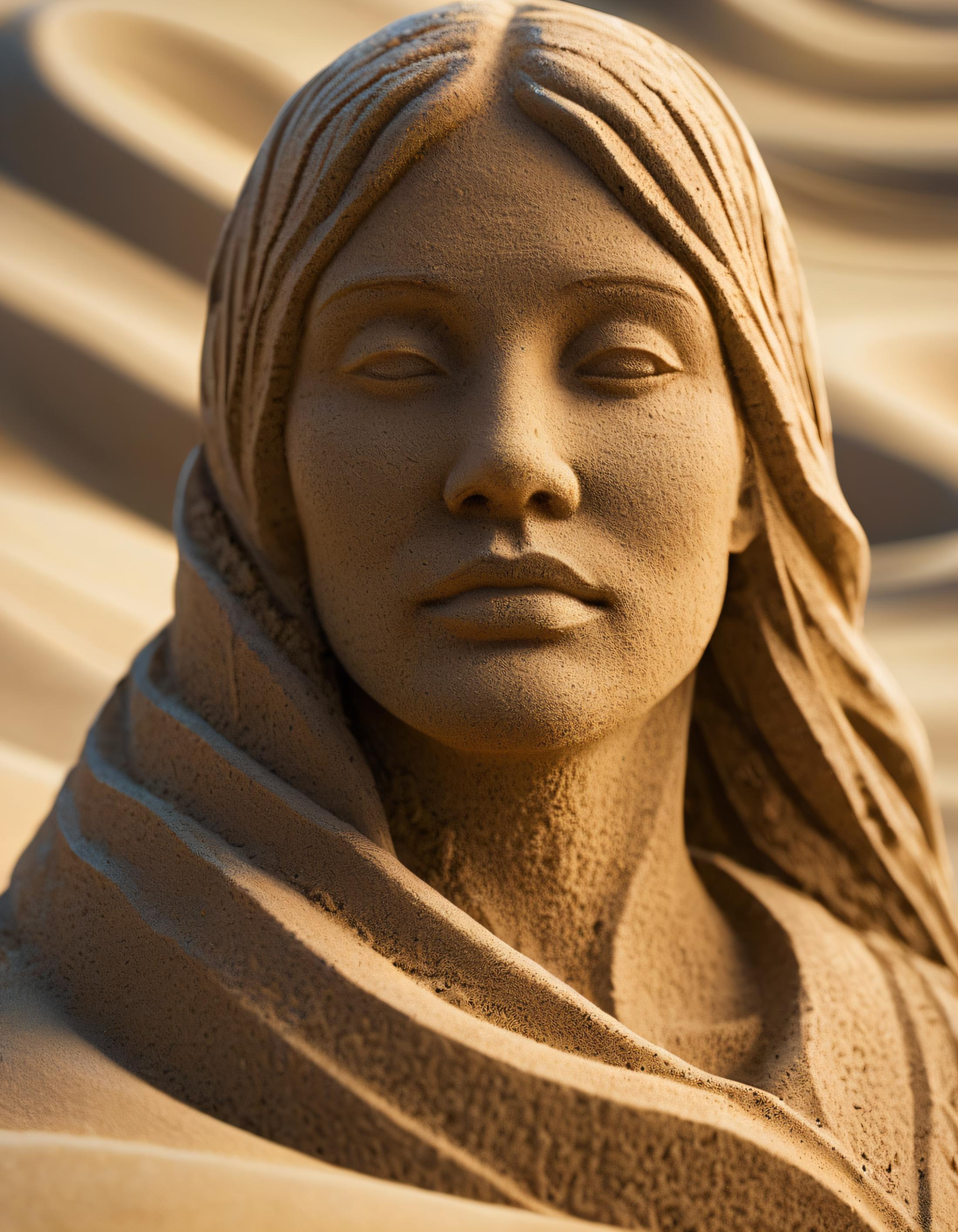 XL Realistic sand sculpture art style image by Standspurfahrer