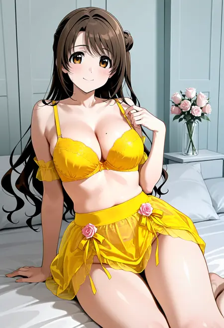 Mesh Lingerie Rose Detail - Belle