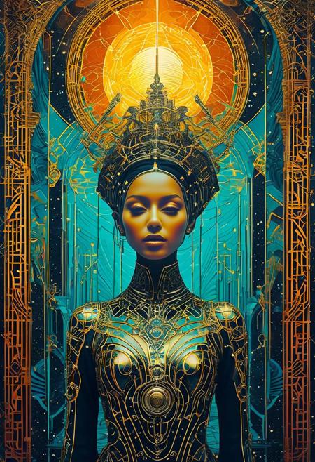 club flyer, music poster, baroque inspired sculpture, ethereal ambiance, dark matter art, split toning, bold color scheme, techpunk, by Neotropical, chalk art, baroque sci-fi,
Pytopia live stream 2016, Style of Anton fedeev, retrofuturistic film noir atmosphere, neoclassical clarity, geometry-inspired, sun-kissed palettes, Albert Joseph
Moore, New ep/mix1-ep2, Style of art nouveau elegance, beeple, intricate cut-outs, Yasmina beach, Antoni gaudí, synthpunk, neoclassical figures, hyperspace noir, style of ominous vibe, style of art nouveau ornamentalism, tonal
approach, Eliod ekf a, rave poster,