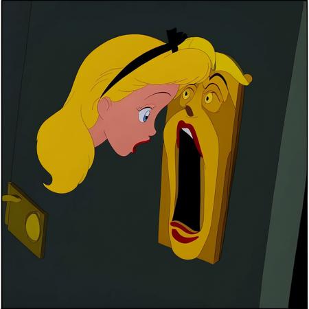 Alice in wonderland Doorknob V1