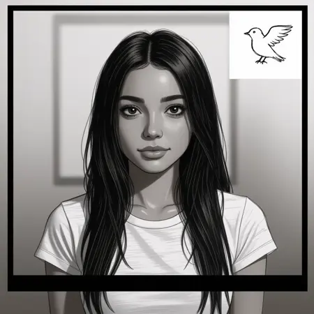 Mostly Black and White Hidream LoRA