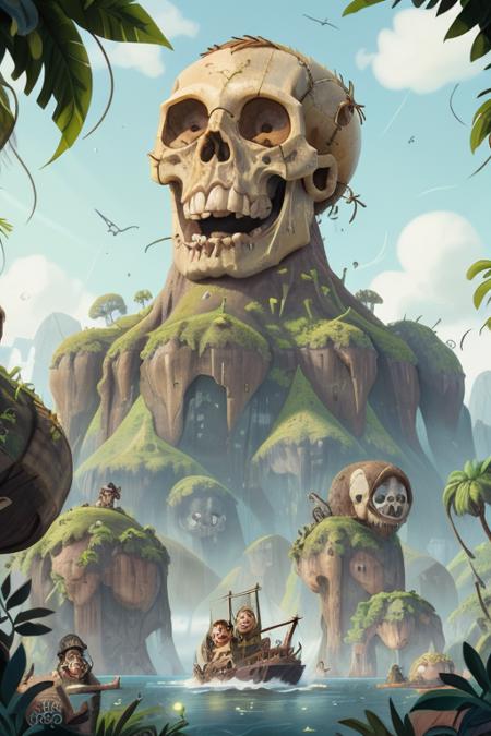 skull island, <lora:COOLKIDS_MERGE_V2.5:1>