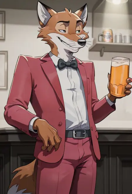 Henry the fox- Old Speckled Hen