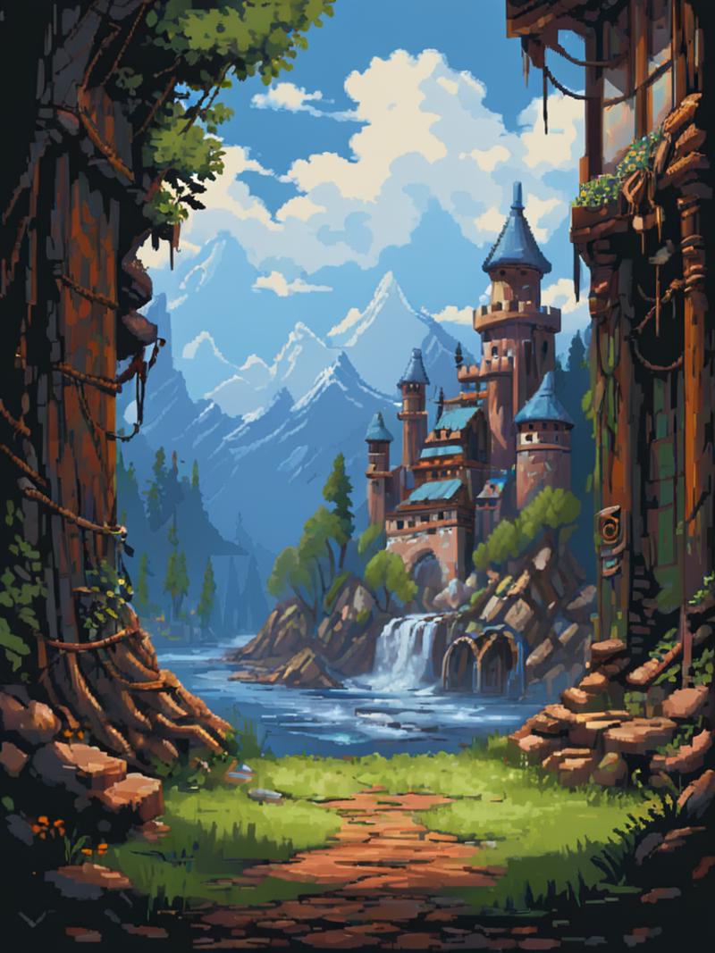 16-bit pixel art backgrounds image by AdrarDependant