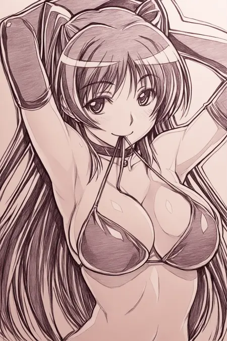 [illustrious XL] Sakino Shingetsu/さきの新月  传统黑白手绘画风- Artist Style