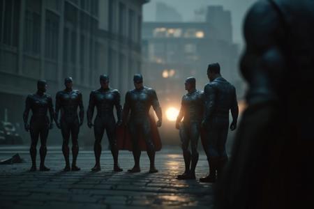 Avengers vs. Justice League.
FHD, Rich in details, masterpiece, realistic style, canon 5D4.