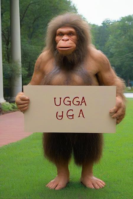 <lora:PE_HoldingSign:0.8> PEHoldingSign,
neandertaler holding a sign that says uga uga