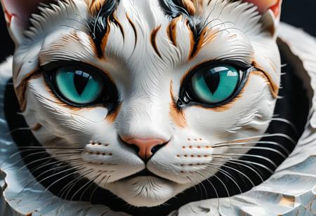 close up shot, cat eye