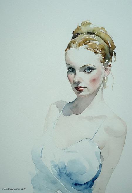 Facial expression style, (watercolor:1.3), (Gil Elvgren:1.1), ((clever pirate)) Greek female (cute:1.4), (sagging empty breasts:0.7), (Andrew Wyeth:0.4)