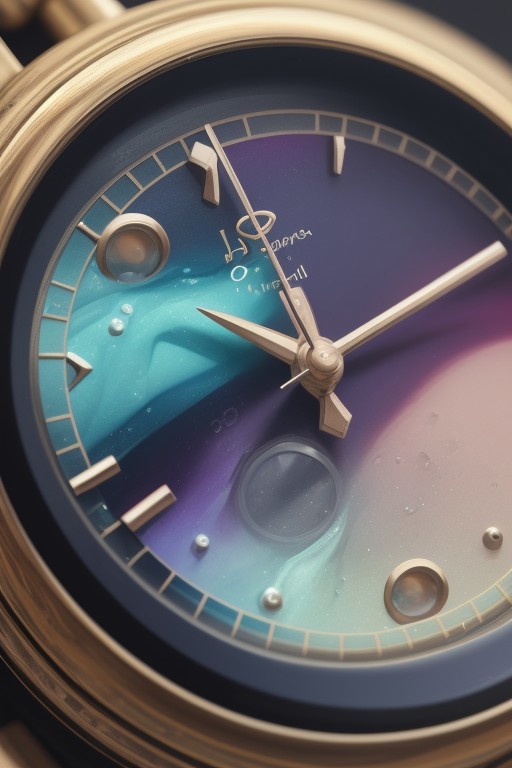 lazypos,aesthetic,extremely aesthetic,masterpiece,flowing,pool of liquid,overflowing,made of l1qu1dp34rl,metal,pearl,liquid pearl,pearlescent,pastel colors,rainbow,watch,no human,pocket watch,watch face,clock face,close up,macro photography,macro photo,liquid,filled,filled with liquid,liquid pouring from watch,oozing,<lora:liquidpearlXL_r1:1>,