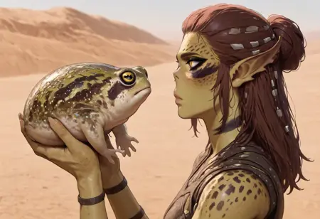 The Gith Lora IL&NoobAI [Includes: Silver Armor, Lae'Zel and Gith race] | Shrekman Fantasy Races Collection