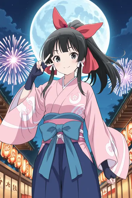 Kokonoe Yae 九重八重 | Isekai wa Smartphone to Tomo ni (1 outfit) | Illustrious