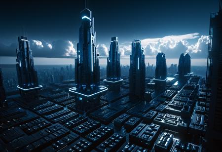 Techwear fashion <lora:5p0rt5caugh:1>,5p0rt5caugh concept,, city street,street,street photography,<lora:Beeple_scenery:1>,Beeple,scenery,a futuristic city floating in the sky with clouds around it and a bright light shining on the city below,, <lora:Metroplex Base:0.4>,a city scnery,, <lora:LetThereBeLight:0.3>,Beeple,lighting, . Futuristic, cyberpunk, urban, tactical, sleek, dark, highly detailed