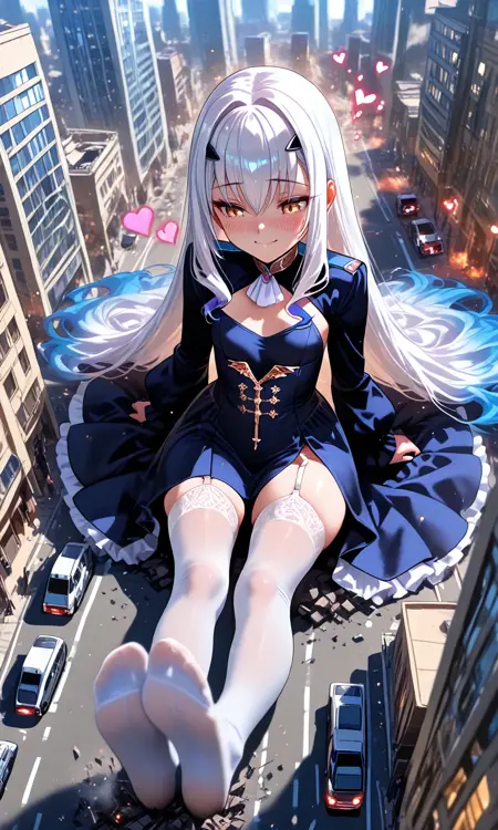 Destructive Building Sized Giantess