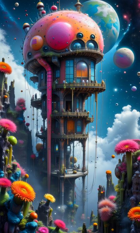 ORIGINAL PROMPT: by Rene Laloux, life on a surreal fantastic planet
PRODUCTION PROMPT: Original prompt was used. <lora:cg_concept_style:0.64> <lora:dr_diffusion_negative-detail_enhancer_pnte_2_0:-0.42>