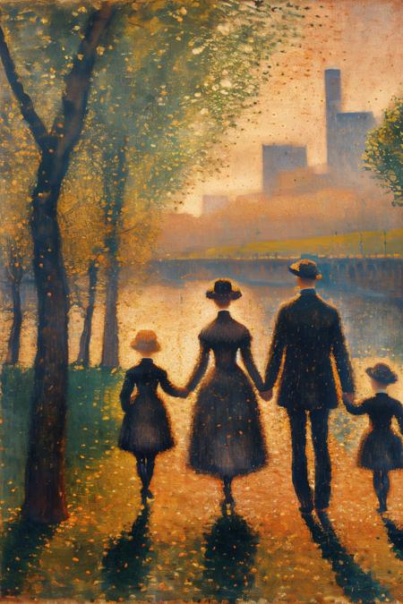 style of Georges Seurat