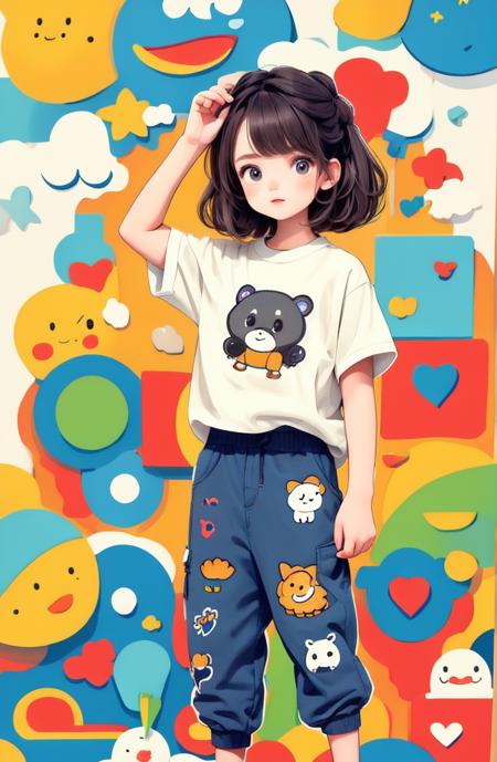 masterpiece, best quality
cute doodle, 1girl, shirt, pants, shoes, 
<lora:Cutedoodle_SD15-000008:0.65>